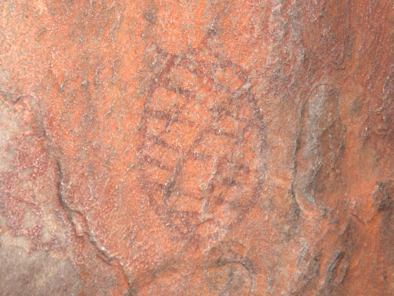 Whitchers Cave tortise geometric painting next to main cave DSC 6798