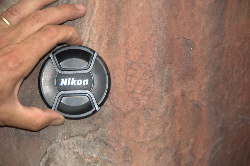 Whitchers Cave tortise geometric painting next to main cave DSC 6799