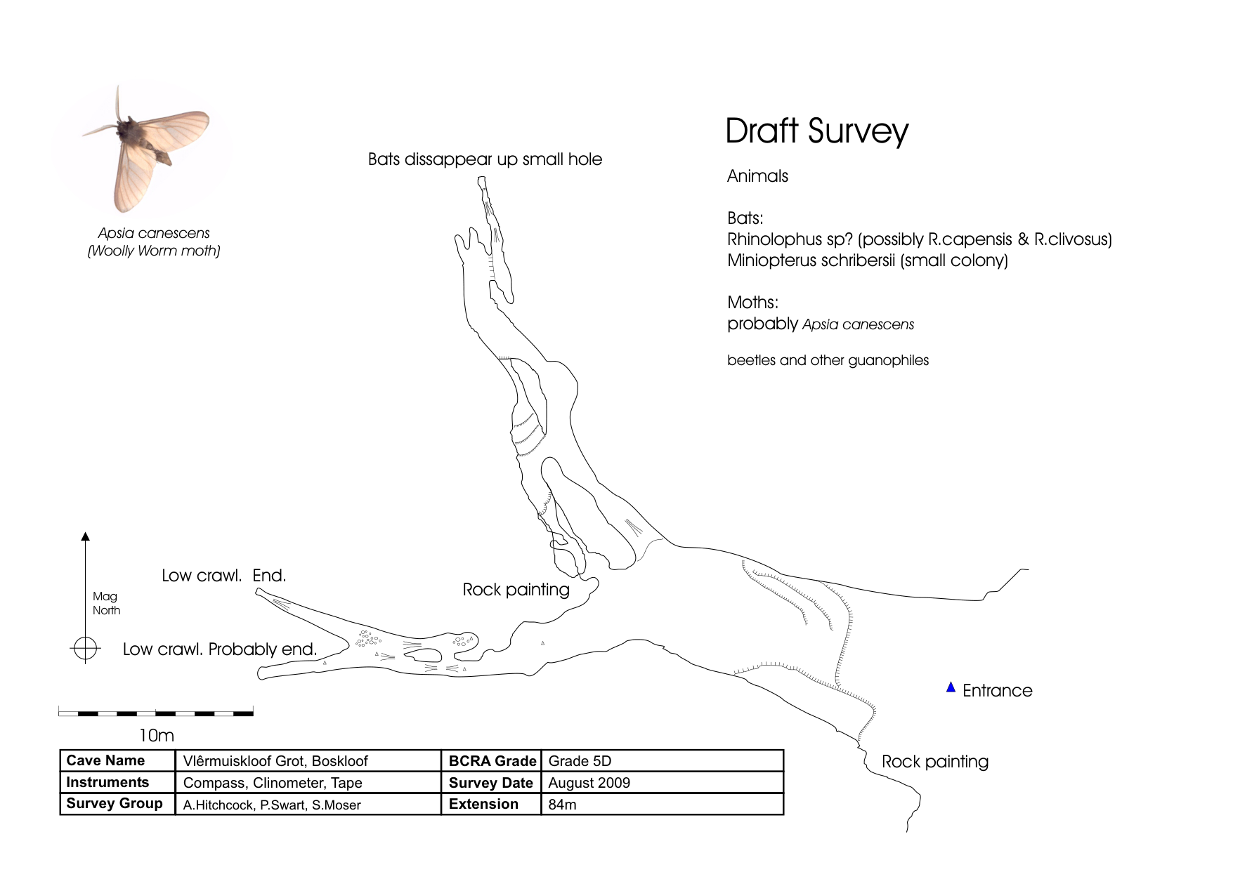 Survey — Vlêrmuis Kloof Cave