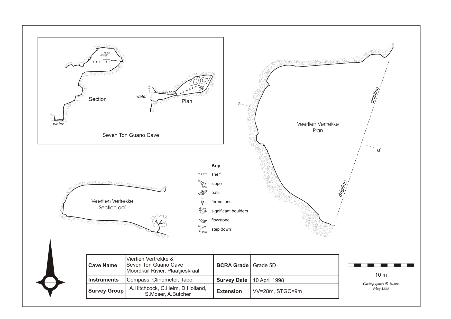 Survey — 14 Vertrekke Cave 7 Ton Cave