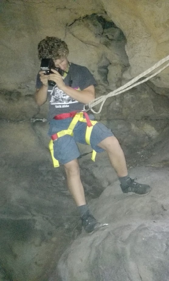 Euan cave photographer Devils Pit side entrance