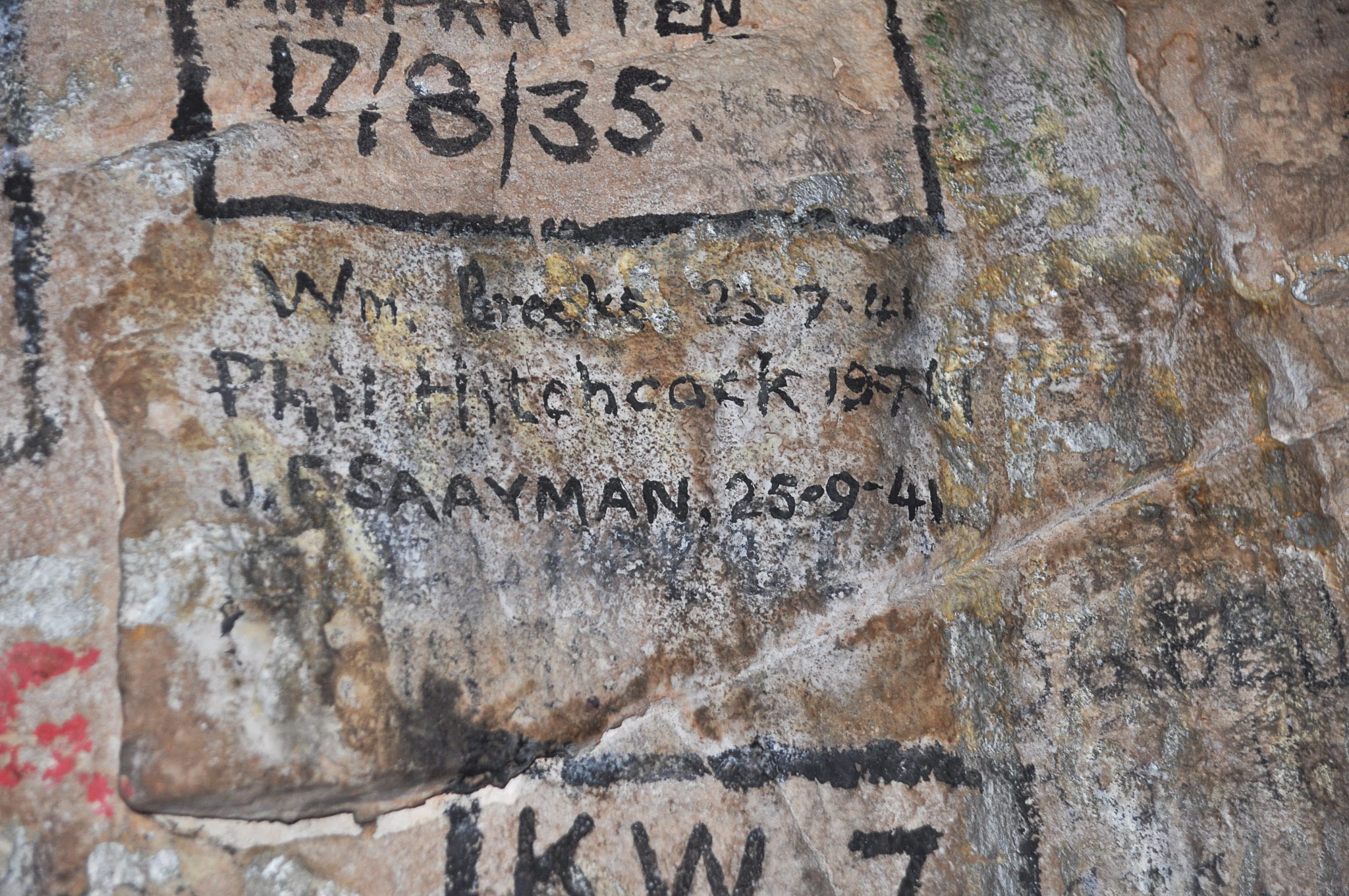 Ronans Well Cave Visitors Book Phil Hitchcock 1941[Photo][20181202]
