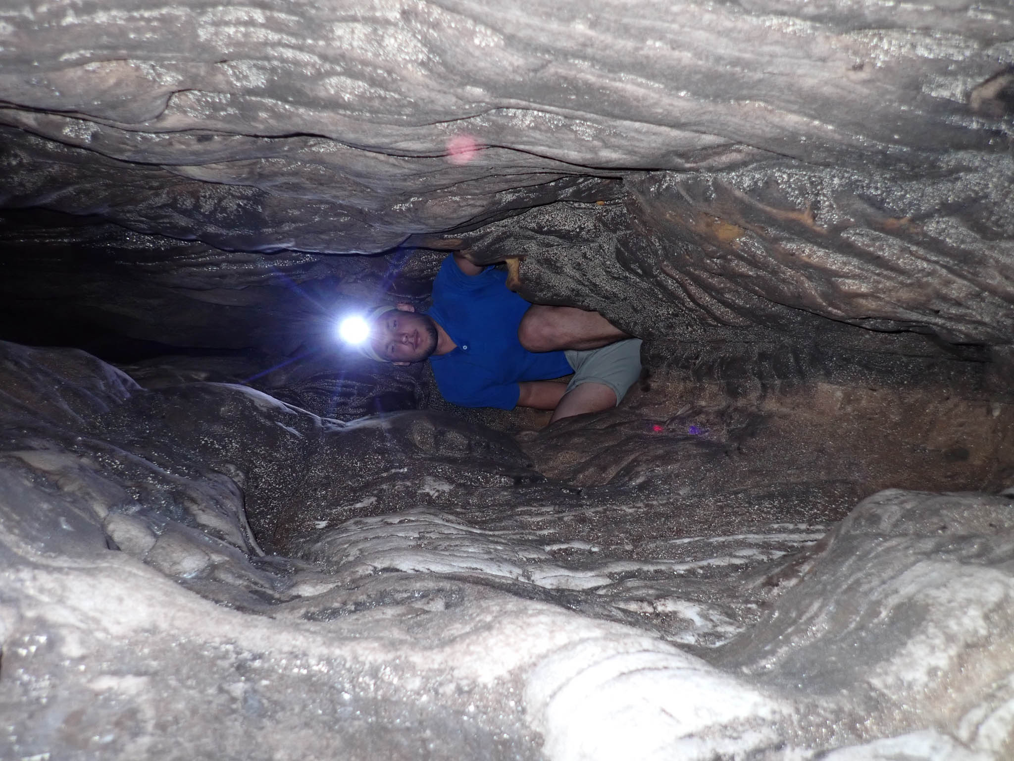 Tartarus Cave JJ looking down on us