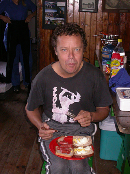 Daryll and his low fat breakfast