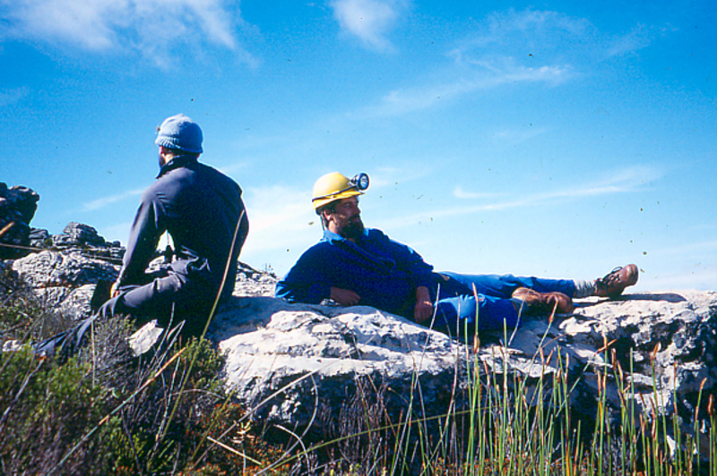 Peter Swart and Anthony Hitchcock on Kalk Bay mountain