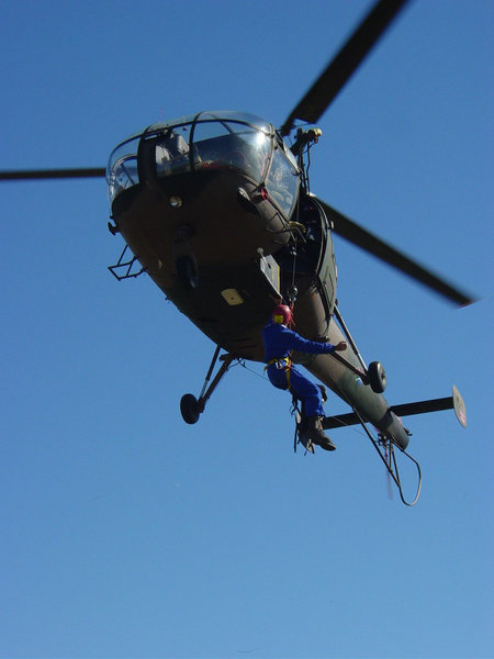 Allouette hoisting practice at Ysterplaat 00342