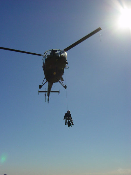 Allouette hoisting practice at Ysterplaat 00350