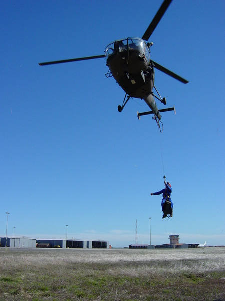 Allouette hoisting practice at Ysterplaat hoisting Ron Zeeman 00341
