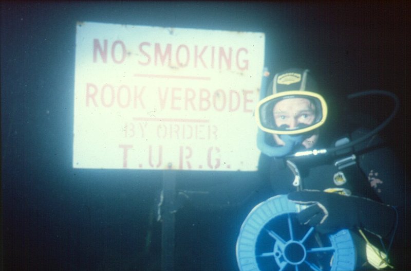 Smokebreak   50m down at Wondergat